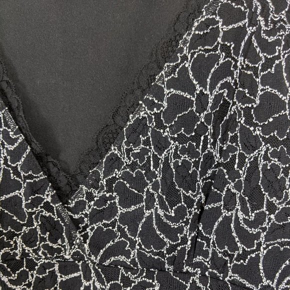 Le Château White Corded Lace Sleeveless Top V-Neck Blouse Size XS - Picture 6 of 15